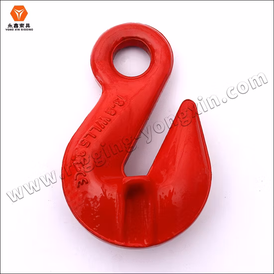 G80 equipamento de alta qualidade de liga de aço forjado, encurtamento de corrente, gancho de garra com asa